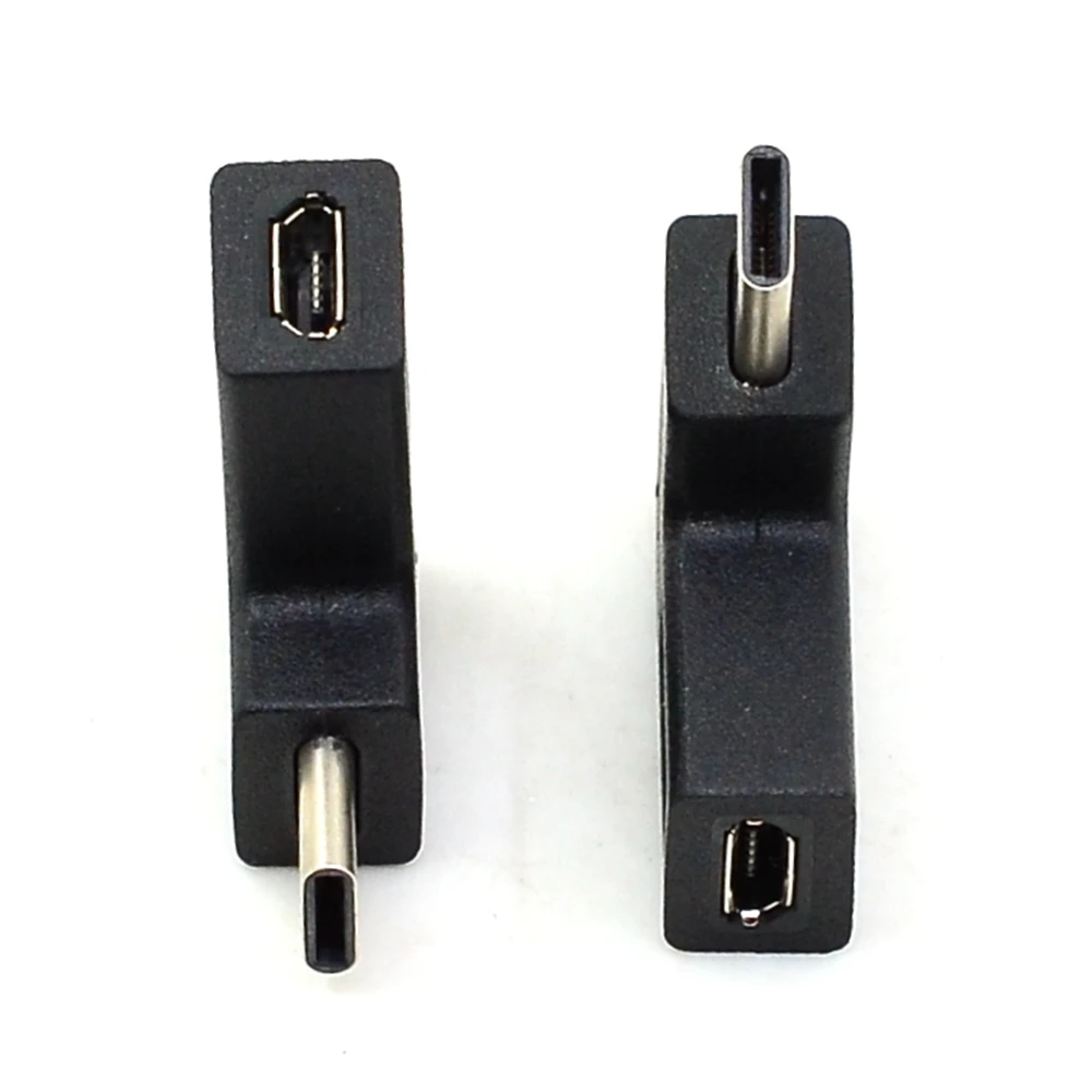 Прямоугольный переходник с USB Type C на Micro 3. 0 5pin Мама под углом 90