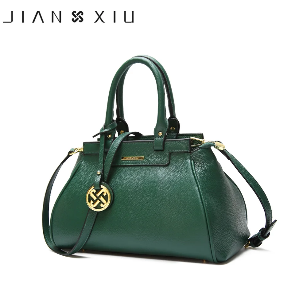 JIANXIU Brand Genuine Leather Handbags Litchi Texture Women Messenger Bags Famous Brands Handbag ...