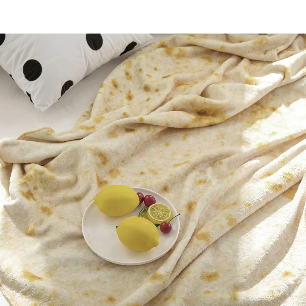 Мягкое фланелевое одеяло Tortilla мягкое трикотажное прямоугольное с принтом