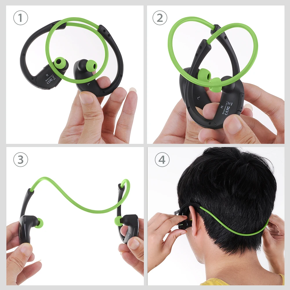 Mpow MBH6 сатиновая юбка американка Bluetooth гарнитура Беспроводной AptX спортивные