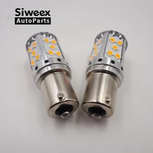 1156 3156 7440 LEVOU Carro Luzes BA15S 35 3030 SMD Lado Marcador Lâmpadas Cúpula Freio Reverso Lâmpada De Backup Para DC 12 V Branco Amarelo