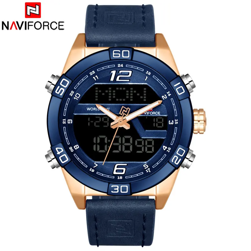 2018 NAVIFORCE Роскошные Брендовые мужские модные спортивные часы водонепроницаемые