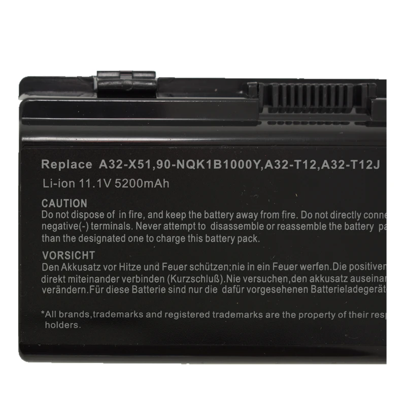 HSW 5200 мАч батарея для asus A31 T12 A32 T12C T12Er T12Fg T12Jg T12Mg T12Ug X51H X51L X51R X51RL X58 X58C X58L X58Le|battery for