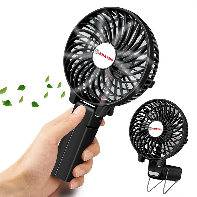 Foldable Hand Fans Battery Operated Rechargeable Handheld Mini Fan