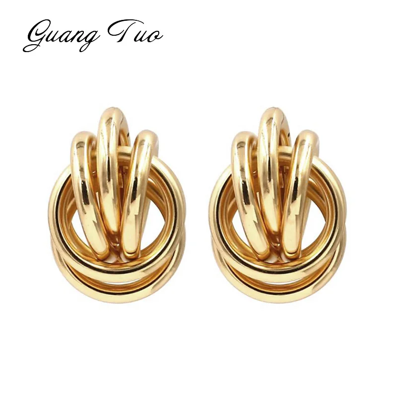 

ES2207 Fashion Vintage Metal Earrings for Women Punk Style Geometric Statement Earring Stud Eearings Jewelry New Design