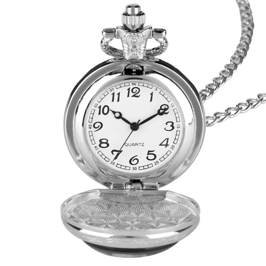 Светящийся дизайн Игра престолов тема кварцевые карманные часы изысканное ожерелье цепочка Ретро часы подарки для детей мужчин и женщин