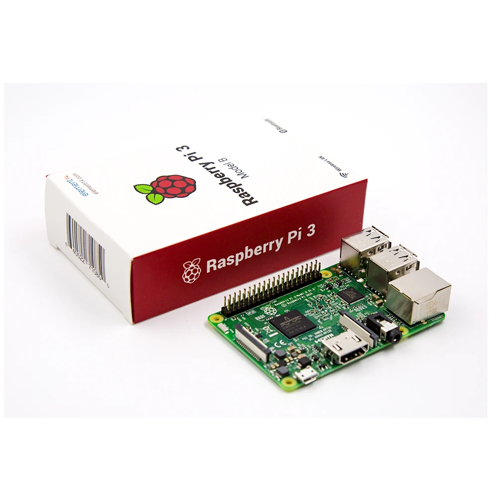 Raspberry Pi 3 Model B 1 ГБ ОЗУ четырехъядерный 1,2 ГГц 64 бит процессор WiFi и Bluetooth сделано в Великобритании