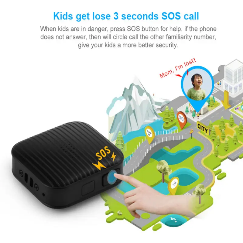 

Precise GPS Pet Tracking Device Locator A18 support GPS LBS Tracking With Google Maps Alarm GPS for children cat dog pet elderly