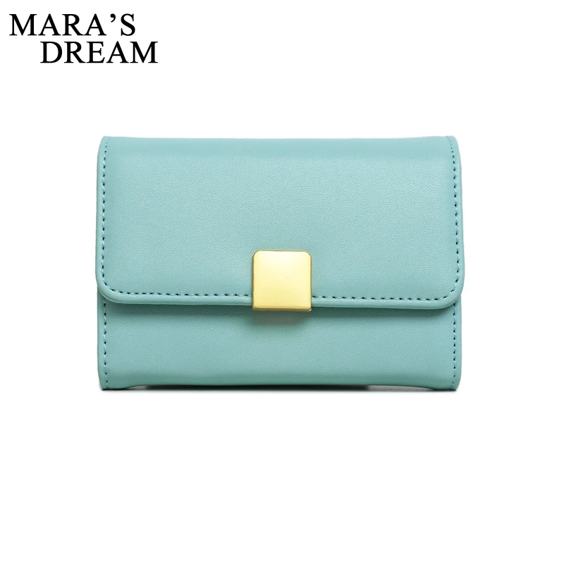 

Mara's Dream Quality Small Wallet PU Leather Hasp Purse Short Female Coin Wallet Zipper Clutch Coin Purse Credit Card Wallets