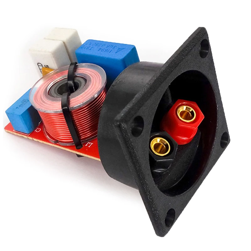 

D222 Adjustable Treble Bass Frequency Divider 2 Way Speaker Audio Crossover Filters 4-6 Inches 4-8 Ohms 48Hz-20KHz 80W