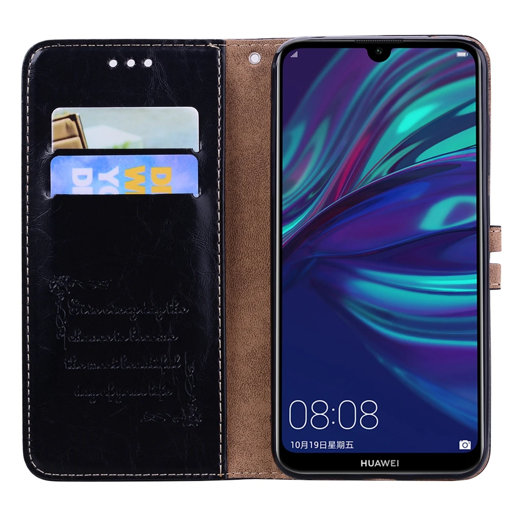 Y6 Y7 для ETUI huawei Y6 Prime чехол для телефона Бизнес одноцветное Цвет кожаный чехол СПС принципиально huawei Y7 Y6 Y6Prime Дело Капа