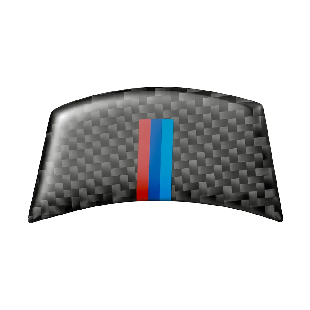 Наклейка на руль автомобиля из углеродного волокна для BMW E60 E61 04-10 3D стикер для автомобиля s авто аксессуар для украшения салона M нашивка эмблема