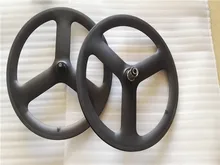 spoke carbon wheels 20 inch 3 spoke 451 carbon wheels 23mm width carbon wheelset single speed carbon wheel free shipping