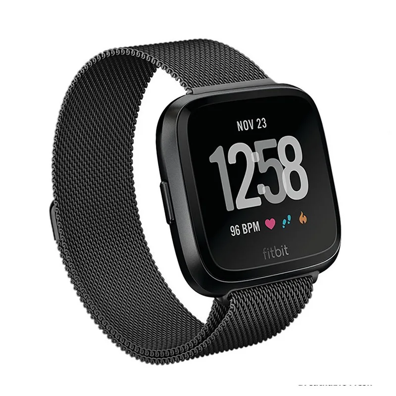 For Fitbit Versa Stainless Steel Milannes Watch BAND luxury strap   (4)