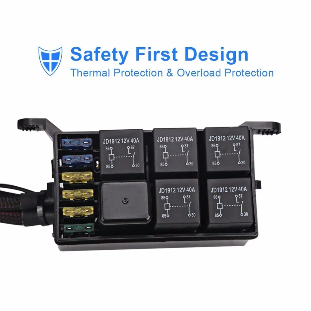 6 Gang Switch Panel Electronic Relay System Circuit Control Box66