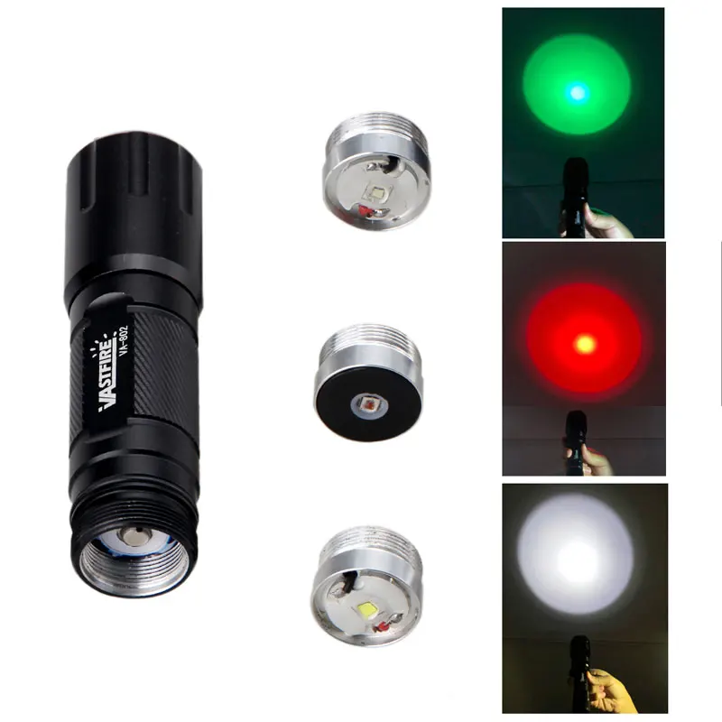 Modo ao ar Livre à Prova Luzes da Tocha Luz para 18650 Vastfire Branco Vermelho Cor Verde Caça Luz 1 Dwaterproof Água Led Tactical Arma 802 - 13 prova dwaterproof água led tactical arma luzes da tocha luz para 18650