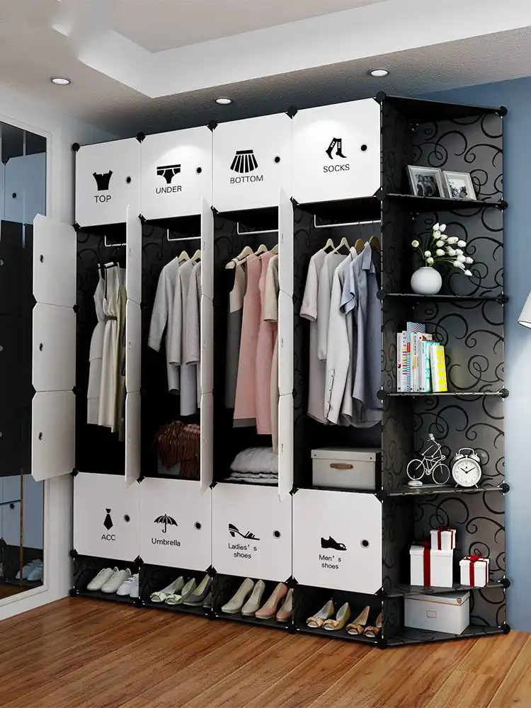 Simple Wardrobe Assembly Plastic Wardrobe Bedroom Locker Wardrobe