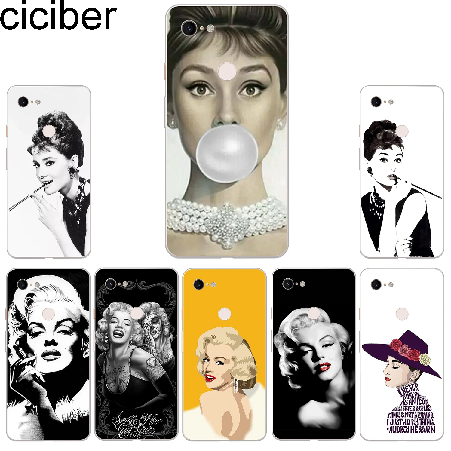Ciciber новые модные чехлы для телефонов Google Pixel 3 2 XL чехол из мягкого ТПУ задняя