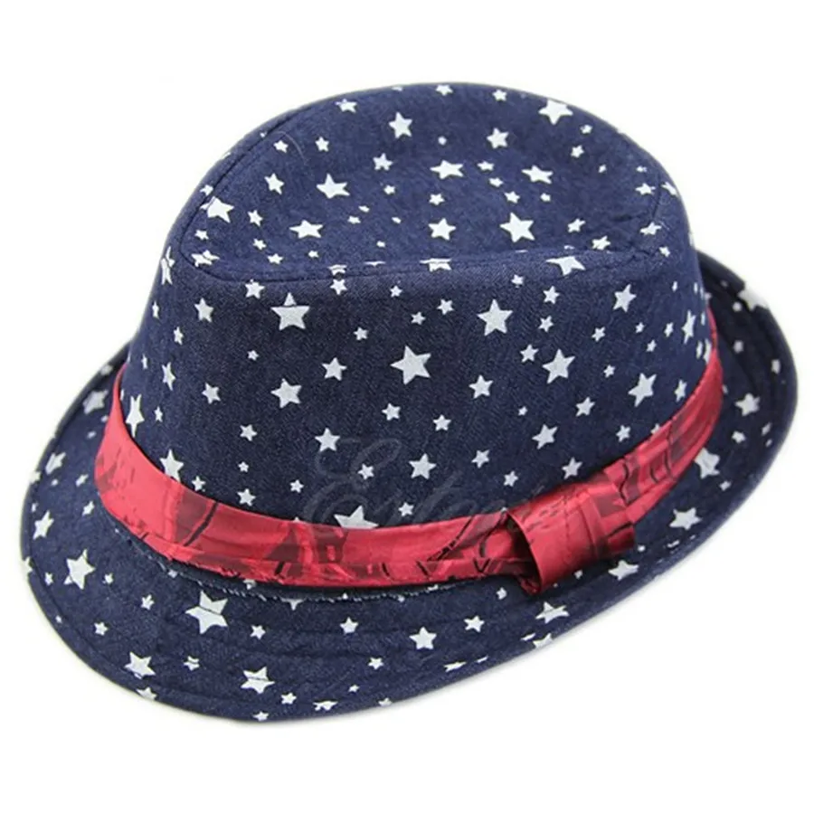 Baby Kids Children Trilby Toddler Boys Girls Fedora Jazz Hat Outdoor