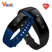 Vwar V07 Bluetooth Smartband Сердечного Ритма Артериального Давления Смотреть Смарт Браслет Фитнес-Трекер Водонепроницаемый Для IOS Android