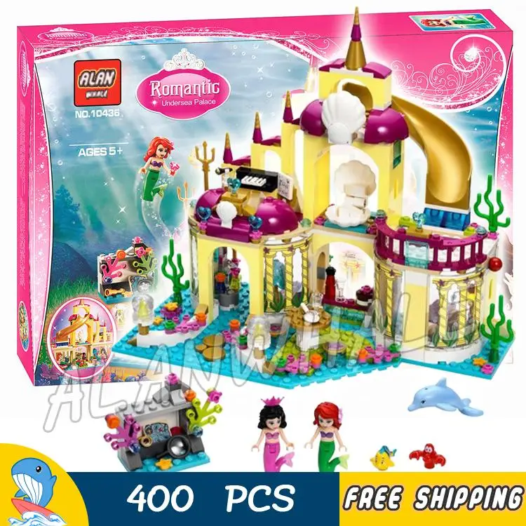 

400pcs Princess Series Ariel's Undersea Palace SY374 Model Building Blocks Assemble Toys Bricks Dream Gift Compatible With Lego