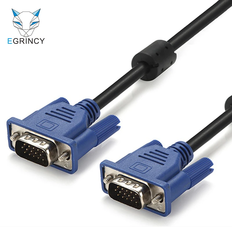EGRINCY 1080P VGA Cable Male VGA To Male VGA Braided Shielding High