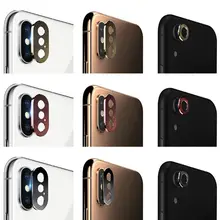 Задний Задний защитный чехол для объектива, защитное кольцо, бампер, полное покрытие, металлический защитный круг для камеры для Apple iPhone X/XR/XS Max