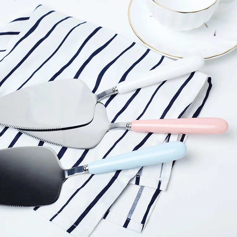 

Ceramic handle stainless steel baking tool cake pizza spatula spatula cheese slicer Creativity is convenient and fast