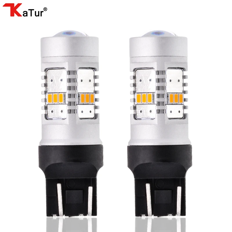 Katur 2x T20 светодиодный лампы 7443 тормозные стоп сигналы супер яркий Стандартный
