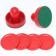 Equipo de Hockey rojo, mesas, juego de mesa, disco de disco, 60mm, 51mm, 60mm, accesorios para Mallet Goalkeepers Air