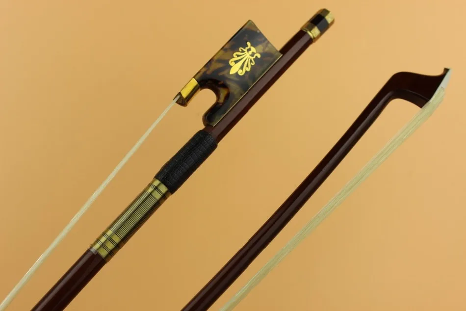 

1 pc high quality Green Sandalwood Violin Bow 4/4 size hawksbill frog
