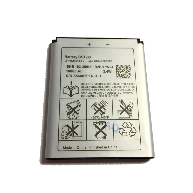 BA800 BA900 BA950 BST 33 37 батарея для Sony Ericsson K800i k550i t700 c702 f305 G900/w600 K750 w550i w710 Xperia V TX