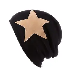 2019 зимние женские теплые шапки большая звезда хип хоп BeaniesToucas капот Хеджирование вязаные шапки мужская шапка крючком шапка черепки Gorros