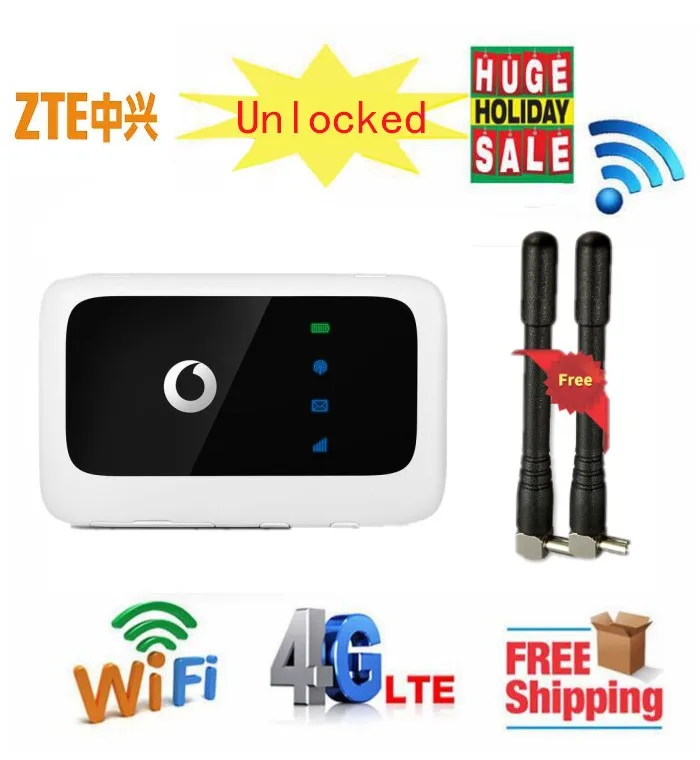 Unlocked Vodafone ZTE R216 R216 Z Pocket Wifi Router plus A Pair Of Antenna 4G LTE ZTE R216 