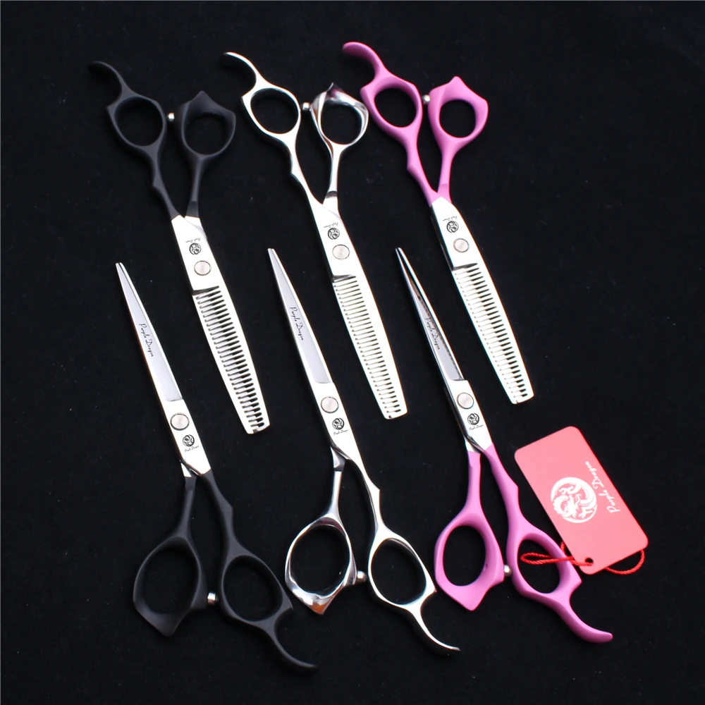 1Pair 6&quot 17.5cm Elastic Handle Hairdresser's Scissors Thinning Cutting Shears Haircut Professional Hair Z1124 | Красота и