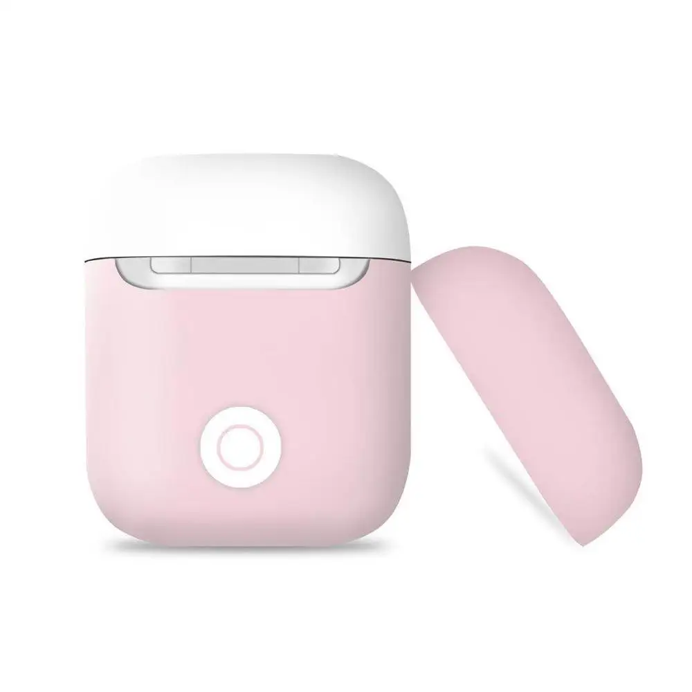 Портативный и защитный силиконовый чехол для Apple Airpods 1 2 (подарите верхнюю крышку