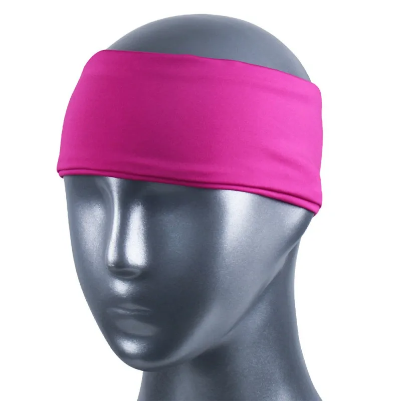 Широкий Спортивный Пот бег Тюрбан повязка стрейч эластичная повязка на голову для йоги аксессуары для волос для женщин дамы