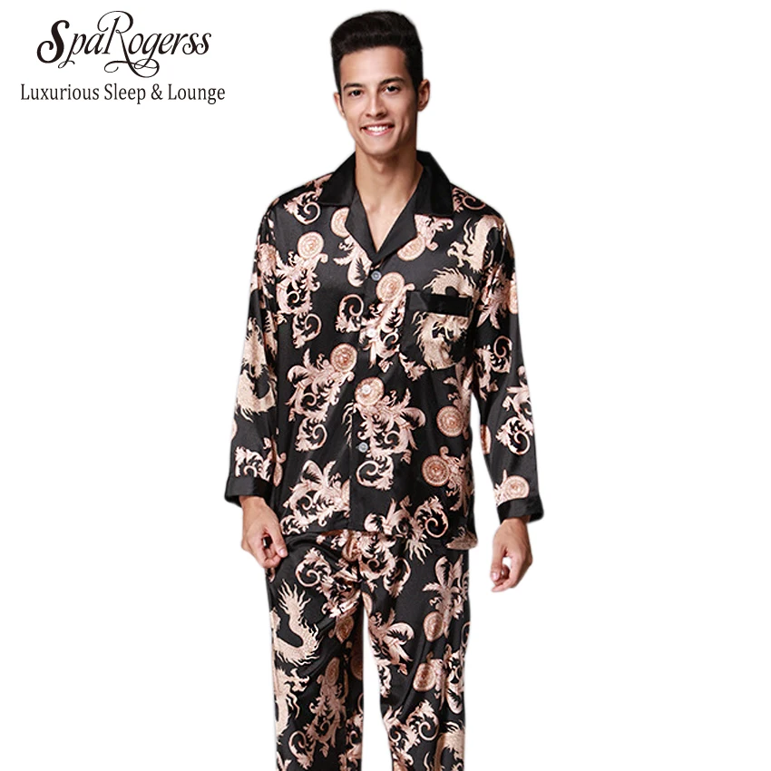 Nobel Mens Pajama Set 2018 New Couple Pajamas Luxurious Men Pajama