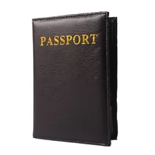 Solid Passport Cover Gray Coffee Special Vintage Design Card Holder Passport Holder Men Women Travel Wallets — BID012 PM49