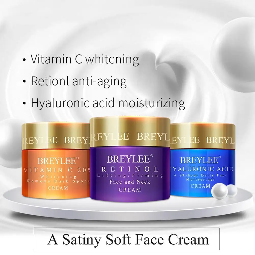 

Hyaluronic Acid Moisturizer Repair Face Cream Whitening Remove Spots Melanin VC Cream Anti Wrinkle Firming Skin Retinol Cream