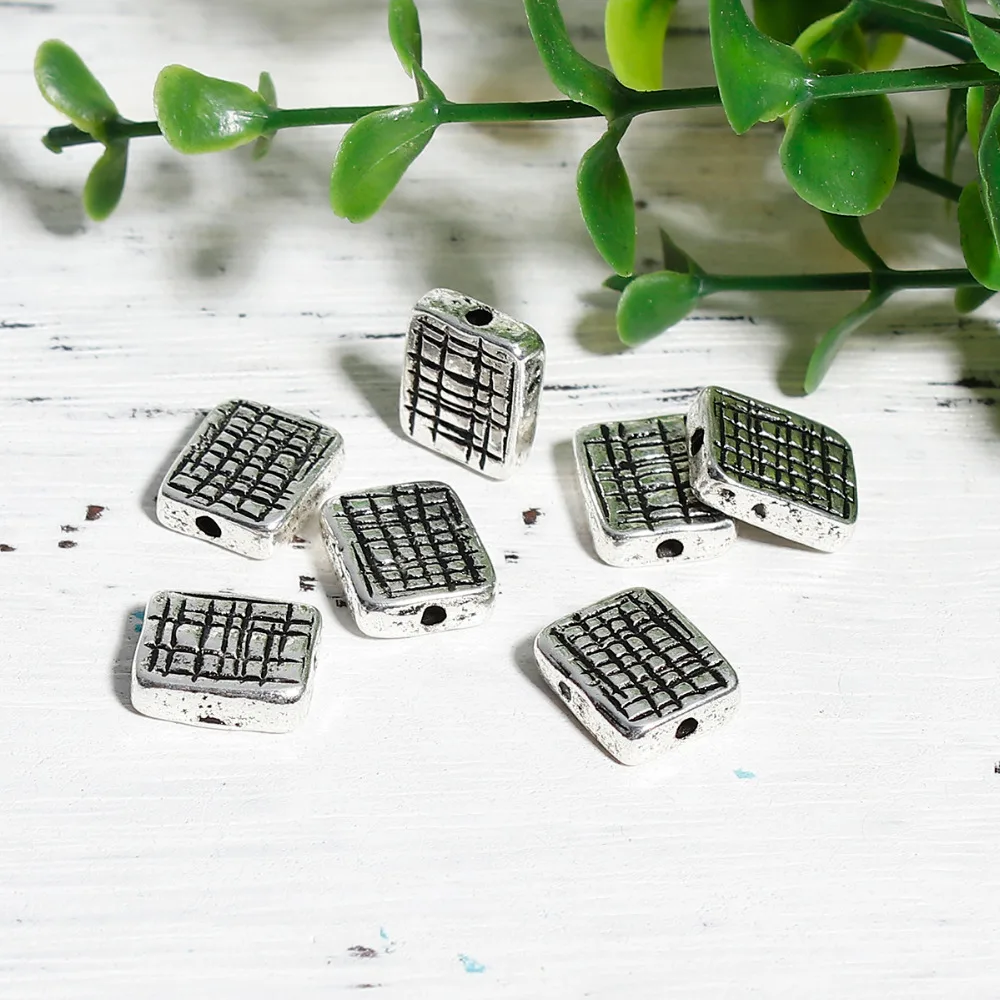 DoreenBeads сплав на основе цинка серебристые цветные разделительные шарики