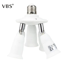 1/3/4/5 в 1 светильник-разветвитель на две базы E27 адаптер конвертер держатель гибкий расширенный Стандартный для светодиодный лампы