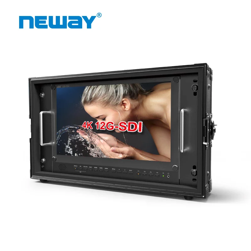 

Neway CK1560-12G Professional 15.6 inch 12G SDI 4K 3840*2160 Quadview Broadcast Monitor for Directors and Photographer