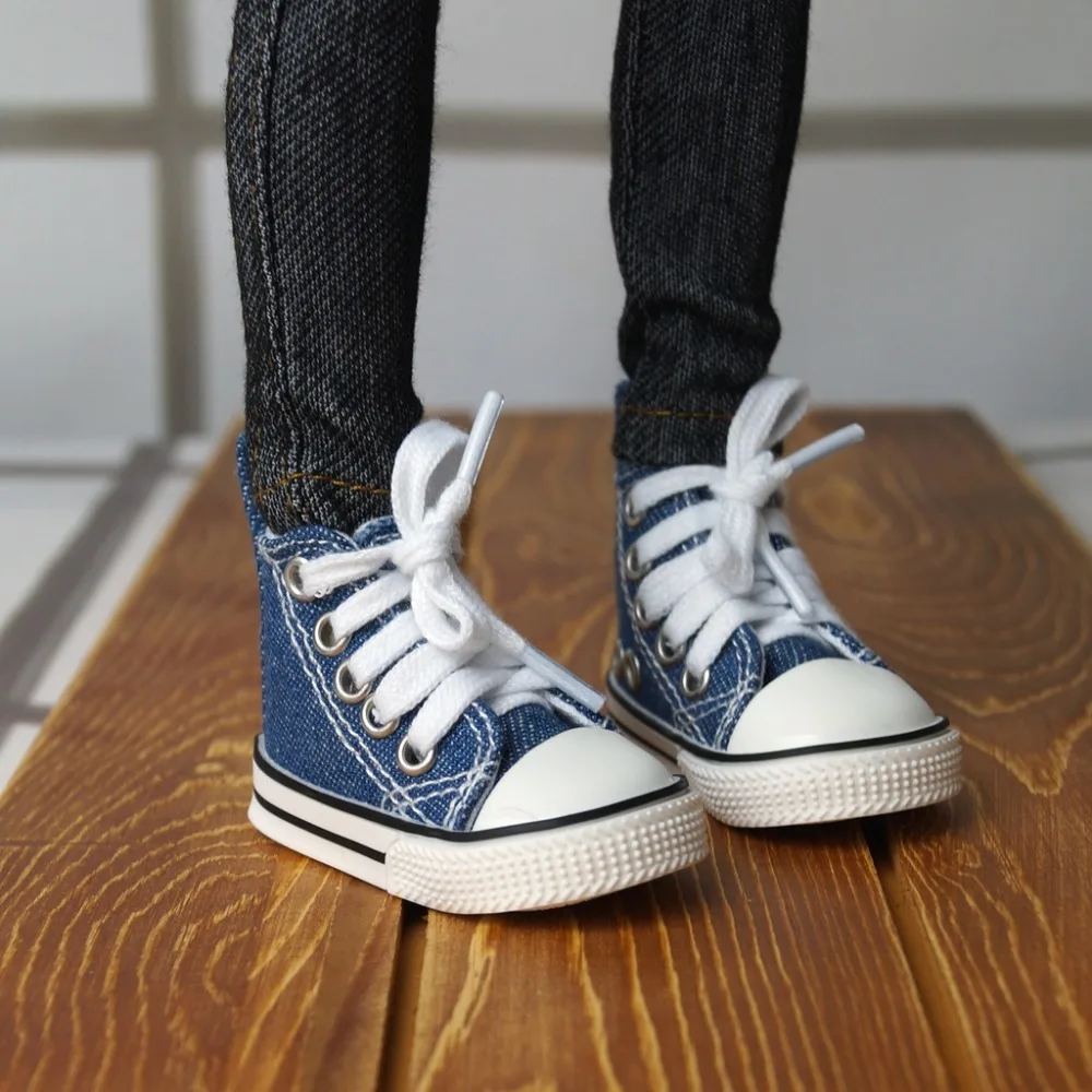 BJD обувь джинсы синие кроссовки парусиновая обувь спортивная для 1/4 1" 44 см MSD 1/6 27 см 11" 1/3 SD BJD кукла YOSD DK DZ AOD DD