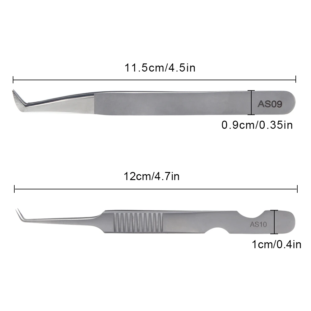 AS09 Пинцет для объемных ресниц 3D норковые ресницы Пинцет для наращивания ресниц точный Пинцет для ресниц индивидуальные ресницы Острый пинцет