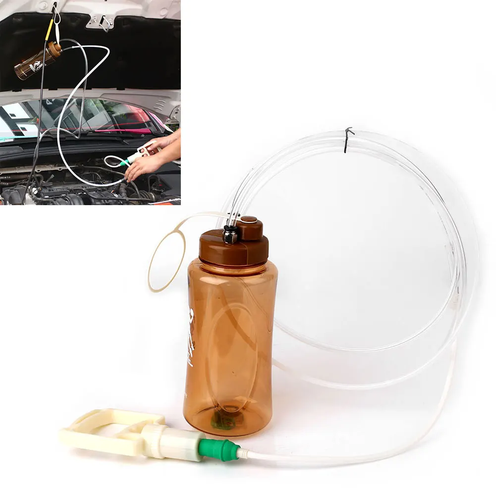

Mini Portable 1.2L PC Manual Oil Change Replacement Pumps Car Trunk Oil Bleeder Empty Exchange Drained Kit Equipment Tool