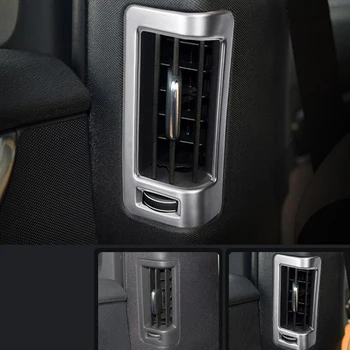 

2PCS Matte Silver ABS Chrome Car Rear Air Conditioner Vent Outlet Cover Trim Molding For Volvo XC60 2018 Car Styling Accessories
