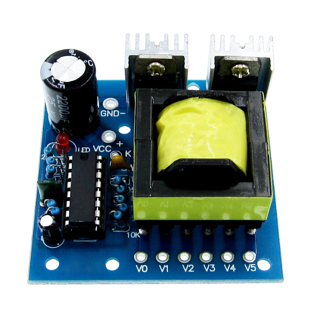 

150W MC Converter DC 12V To AC 220V Inverter Boost Transformer Power Board Module High Frequency Square Wave AC Output 20KHz