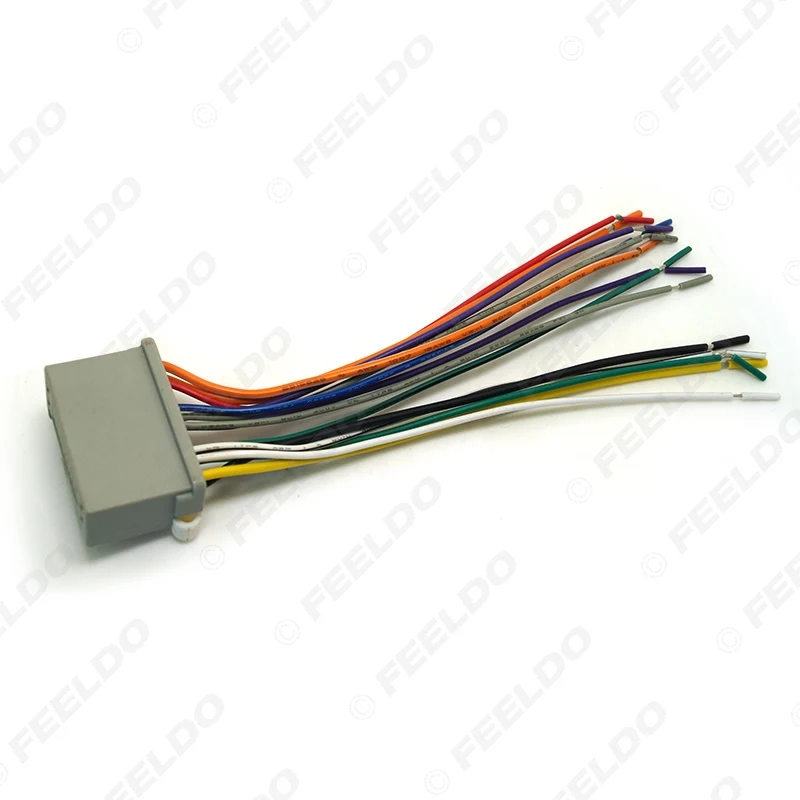 Проводка FEELDO для автомагнитолы HONDA Accord/Crosstour/Civic/CRV/Fit/Odyssey/Pilot/Ridgeline подключение к CD