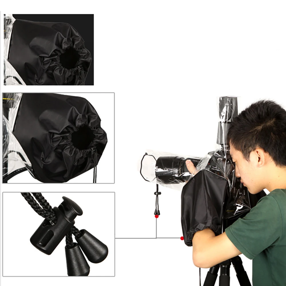 Powstro Professional Rain Cover Coat Dust Protector Case For Nikon/ Sony /Canon /Dslr Camera Rain Cover Dustproof Protector